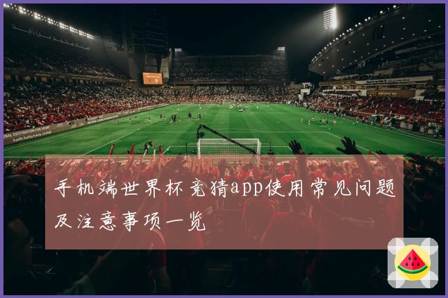 手机端世界杯竞猜app使用常见问题及注意事项一览